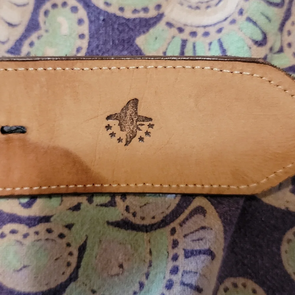 Justin Ostrich Cowboy Belt
